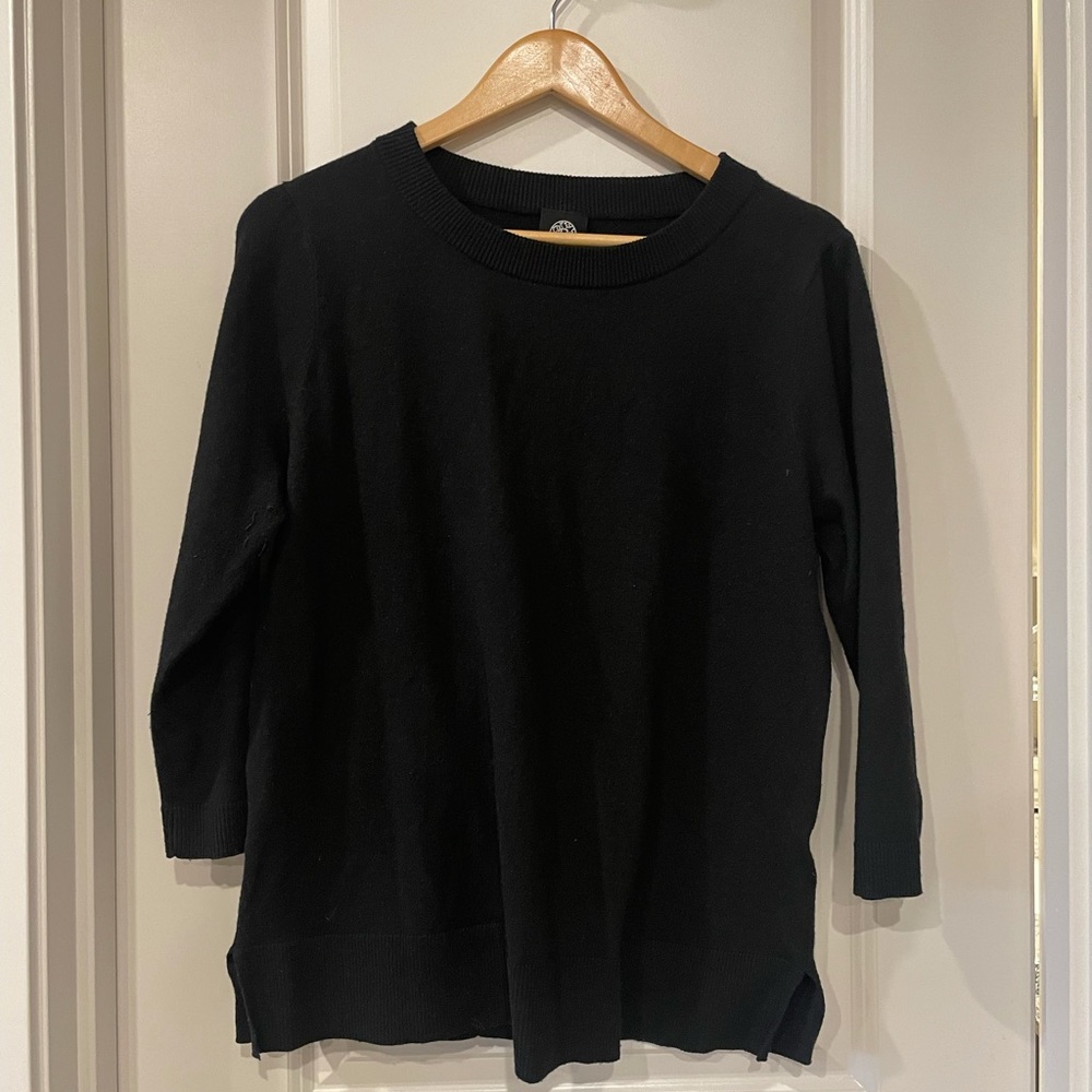 Black Crew Sweater - Bobeau